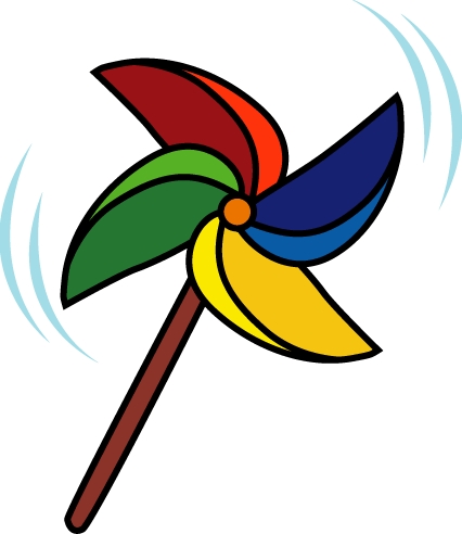 March windy weather clipart