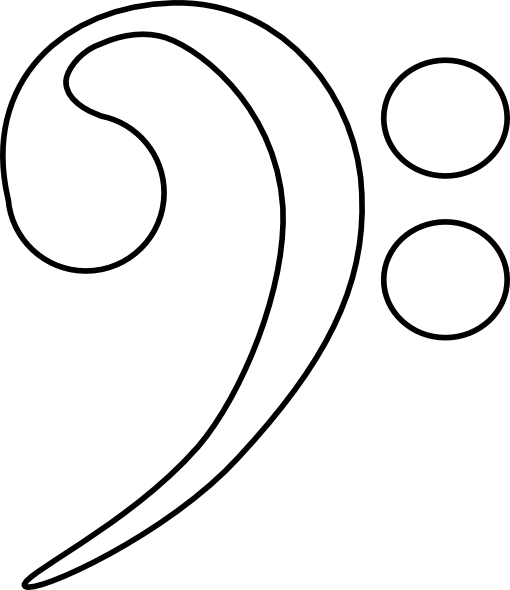 Treble Clef Outline
