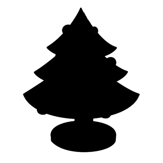 Christmas tree clipart silhouette