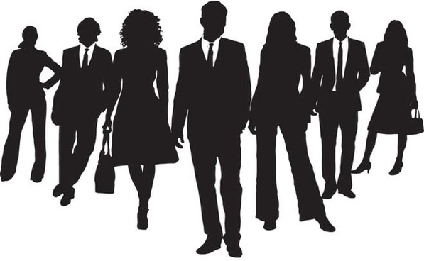 Businessman Silhouettes Free vector in Adobe Illustrator ai ( .ai ...