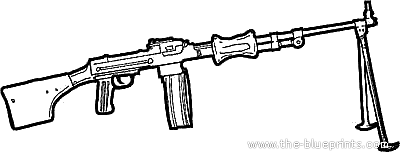 Machine Gun Coloring Pages Sketch Coloring Page