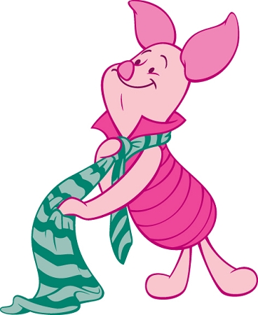 Piglet With Scarf (Winnie The Pooh) Die-cut Vinyl Decal / Sticker ...