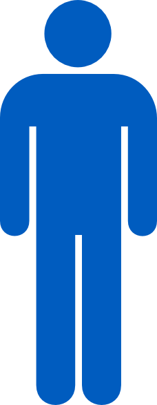 Blue Person Symbol Clip Art - vector clip art online ...