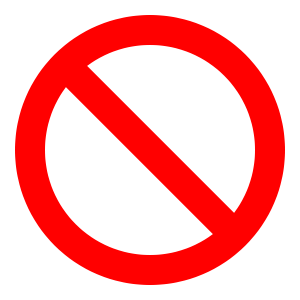 Universal No Symbol Clipart