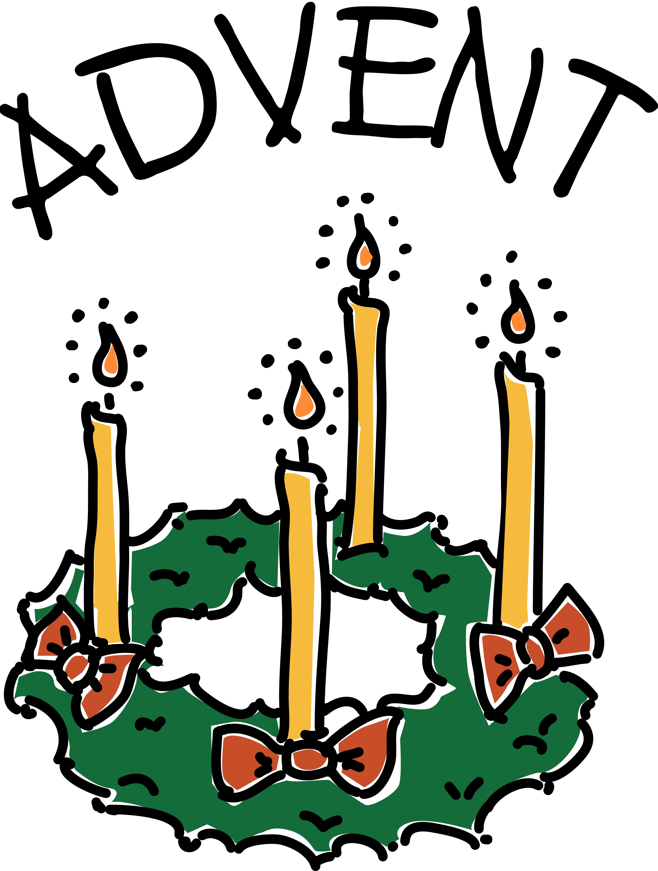 Advent Candles Clipart