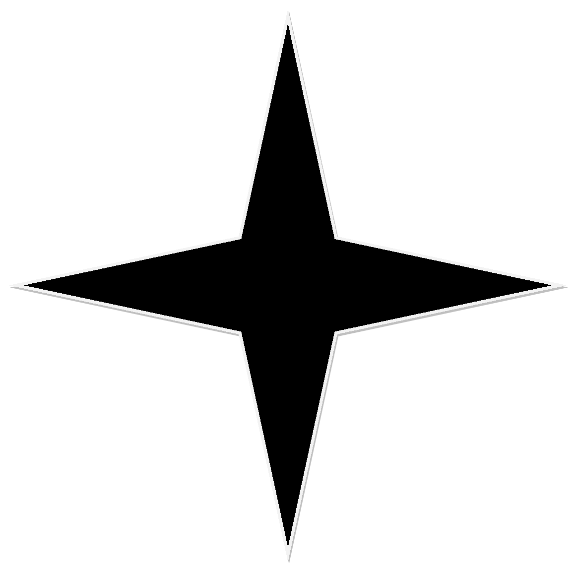 File:Black 4 Point Star.png