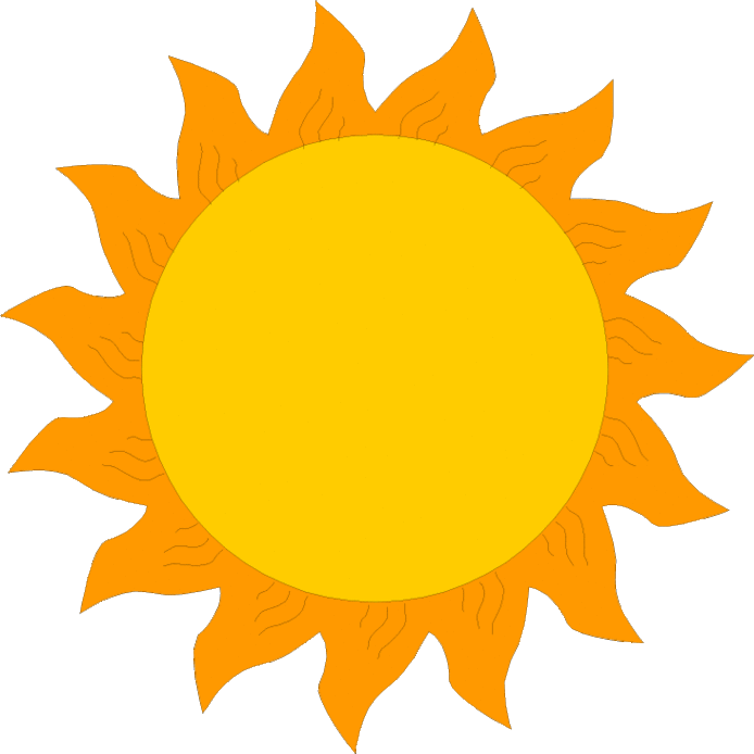 Hot sun clip art