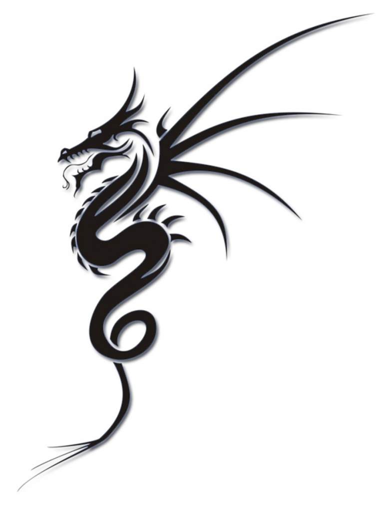 Small Tribal Dragon Tattoos - Body Tattoo Art