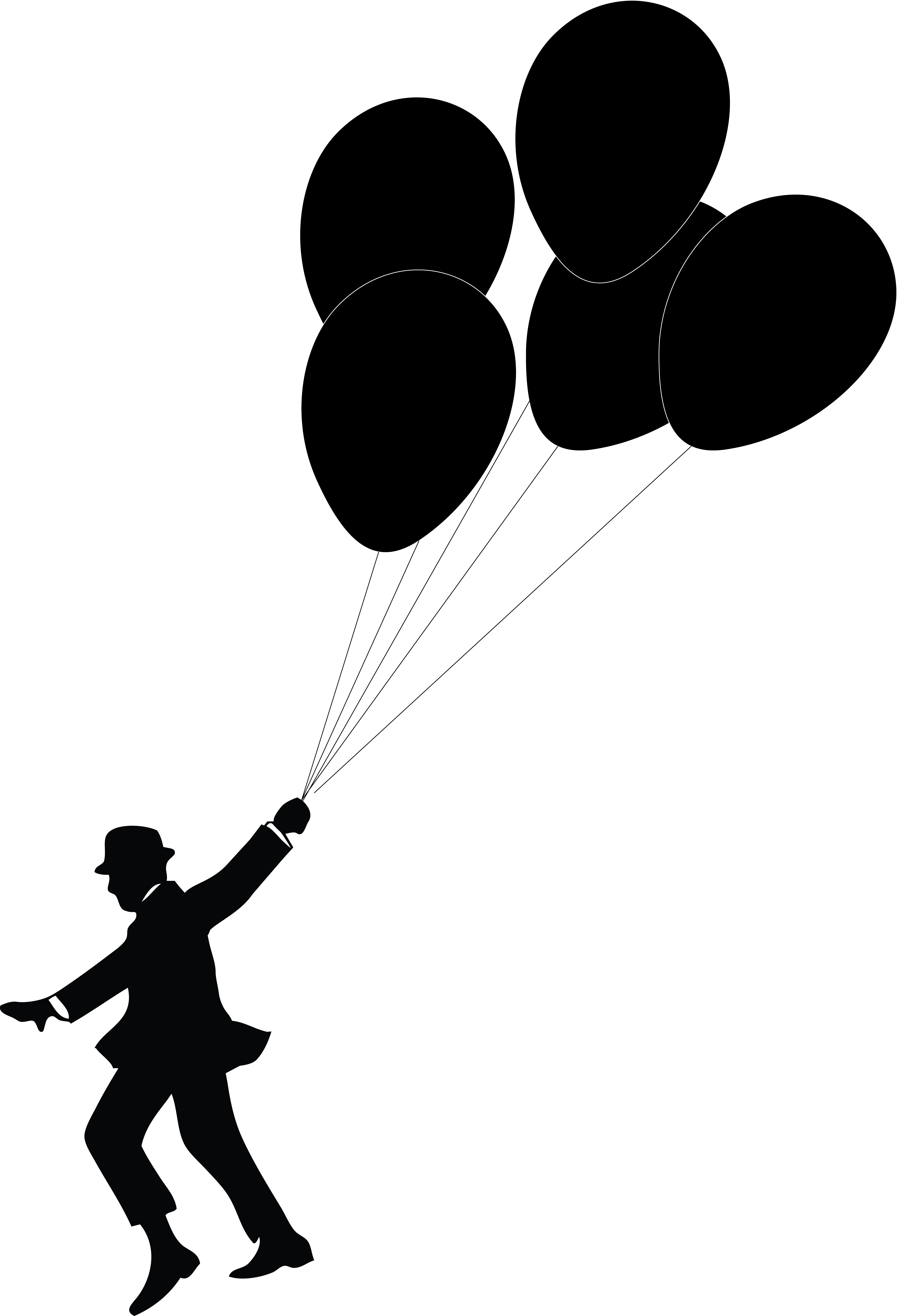 People clipart balloons