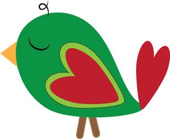 Christmas bird clip art