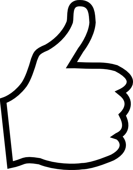 Thumbs up clipart free