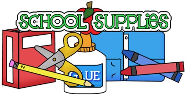 Pink school supply clipart