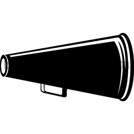 Cheerleading clipart megaphone