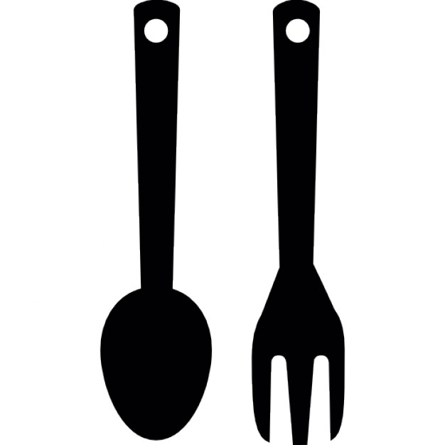 Spoon and fork utensils Icons | Free Download