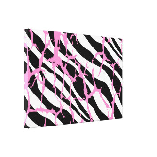 Zebra Stripes Wrapped Canvas Prints | Zazzle