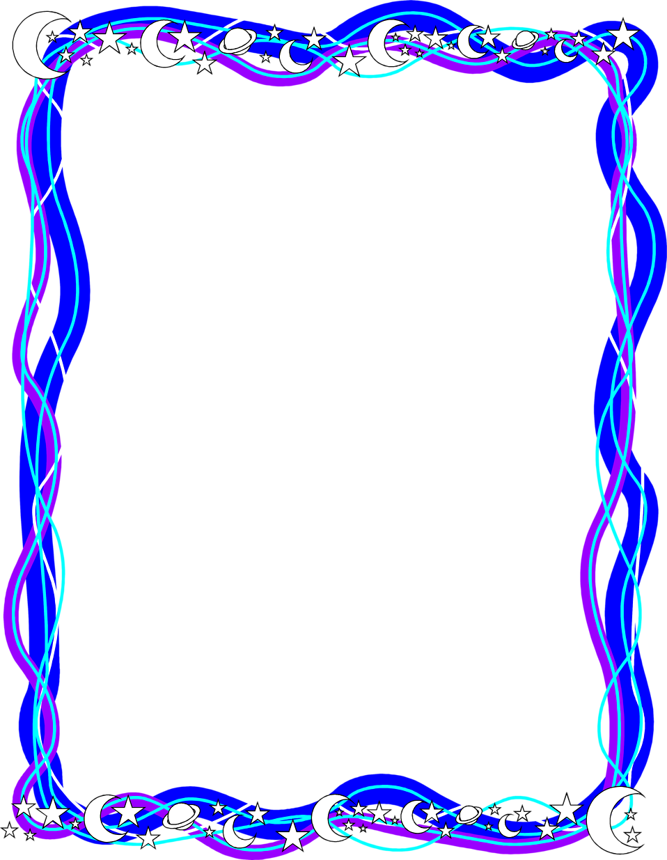 Science Page Borders Clipart