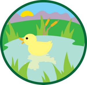 Duck Pond Clipart Spring Pond Clipart Frog