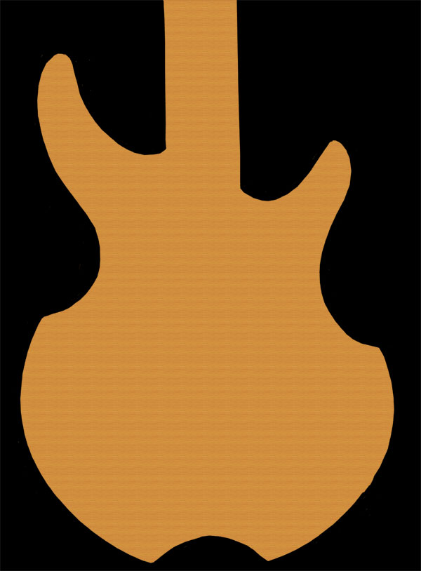 Guitar Outline - Clipartion.com