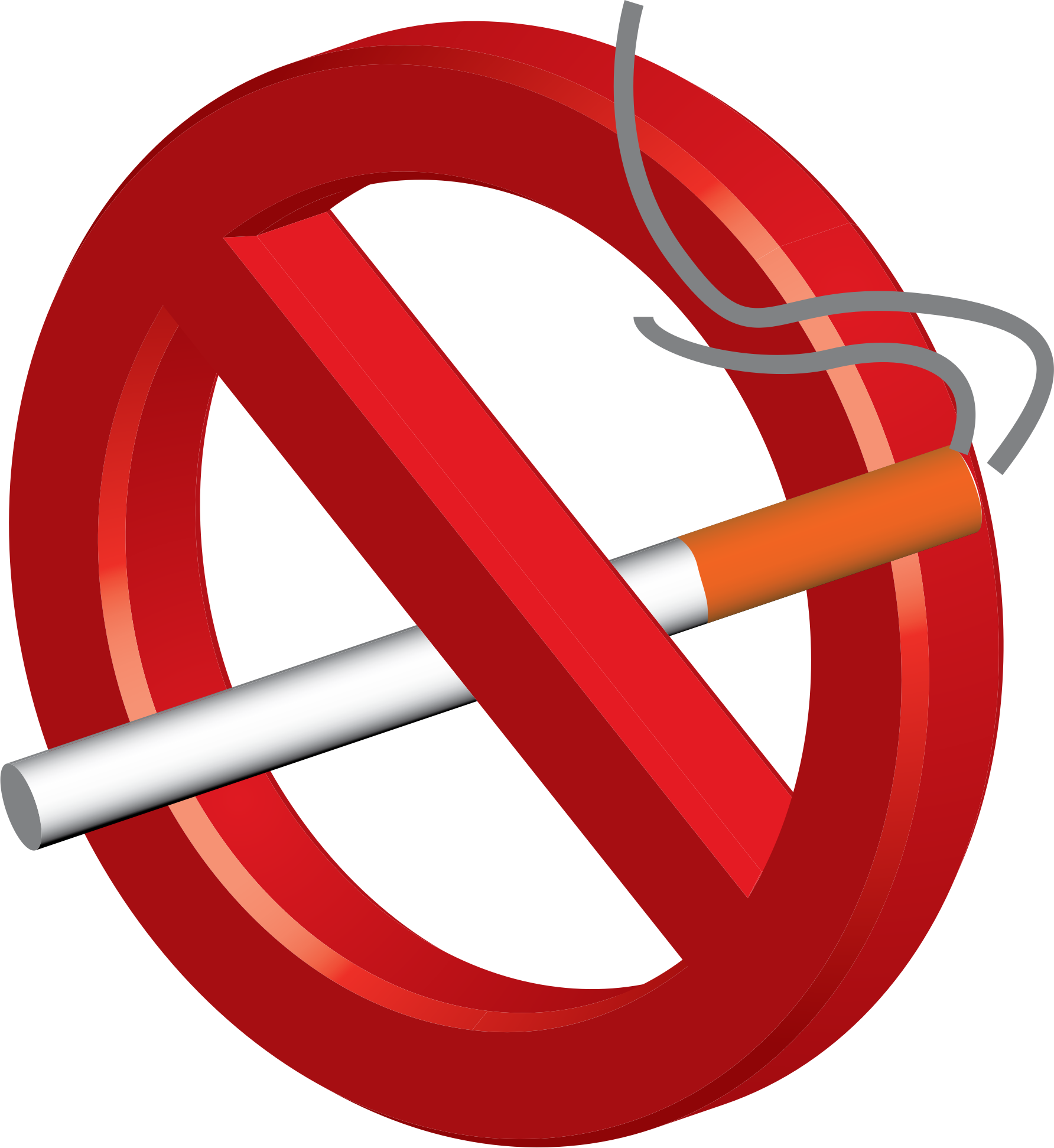 No Smoking 3d Clipart