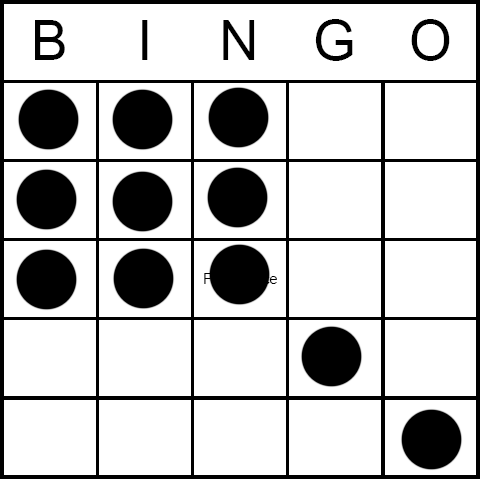 Bingo Game Pattern - Large Kite