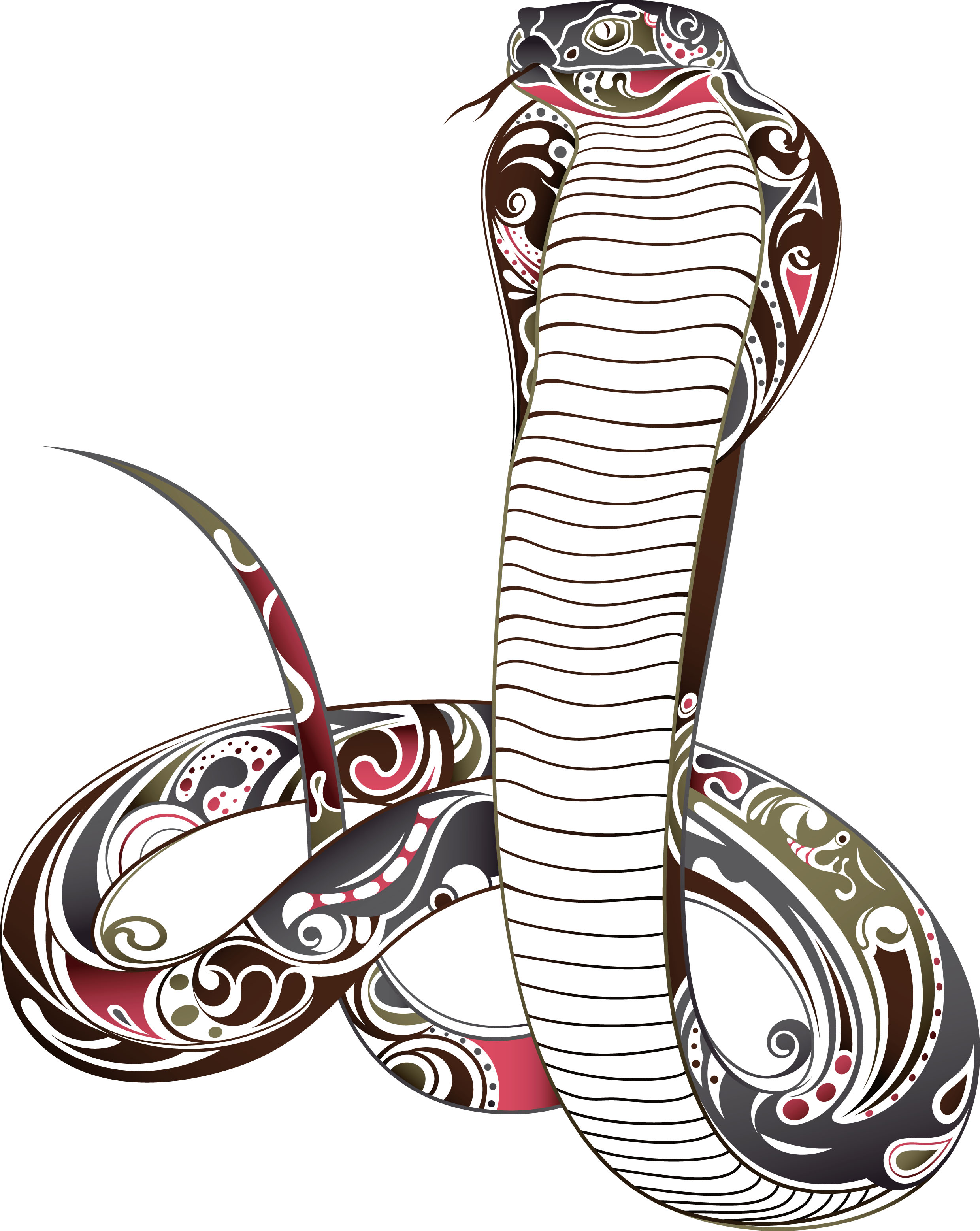 Amusing snake elements vector material 03 - Vector Animal free ...