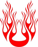 Custom Vinyl Graphics Stickers Flames Accents and Stripes Library