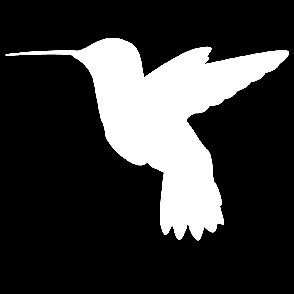 Hummingbird Silhouette Wall Decal