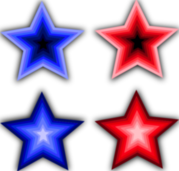 Four Stars clip art Free Vector