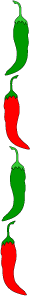 Chili Peppers Border Graphics, Fiesta Border Clip Art