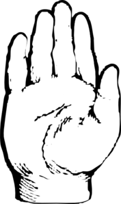 Outline Of Hand - ClipArt Best
