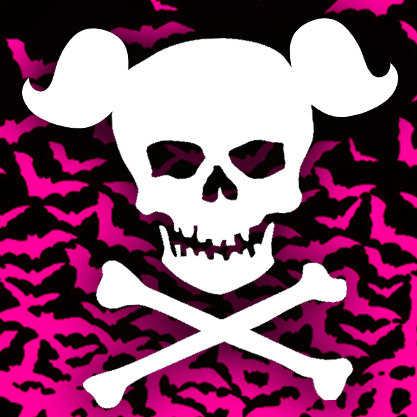 skull with bow