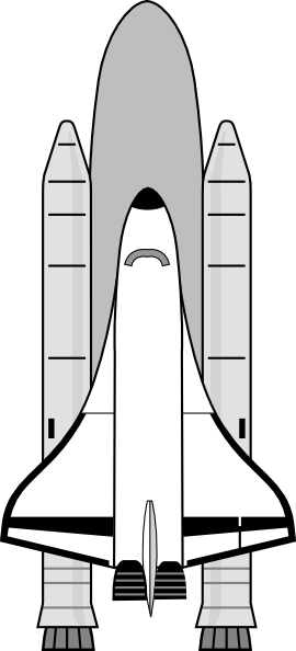 Nasa Space Shuttle clip art - vector clip art online, royalty free ...