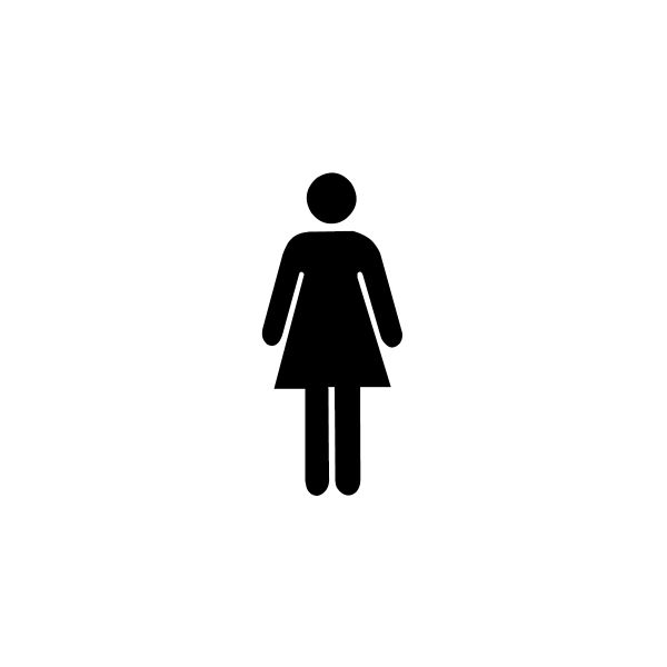 Brennans Online Shop - SM HYG SIGN LADIES TOILET PICTOGRAM