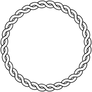 Rope border circle SVG Vector file, vector clip art svg file ...