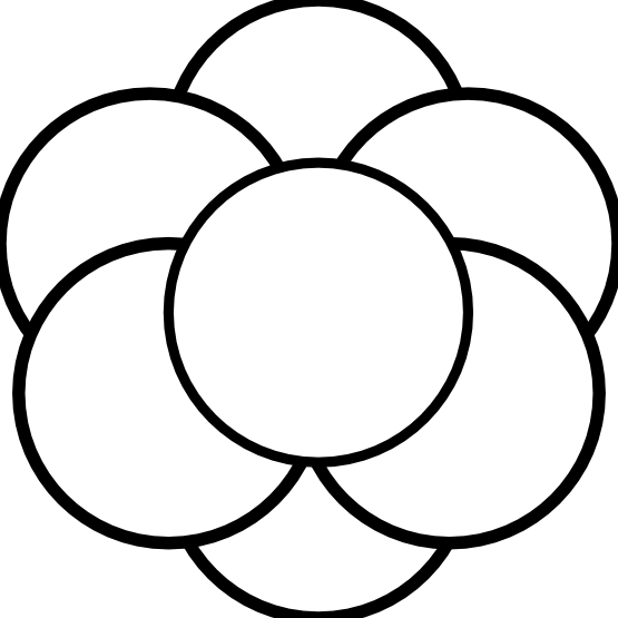 Clip Art: daisy flower 4 black white clipartist ...