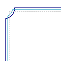 Simple Blue Border Clipart