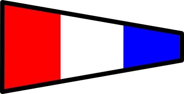 International Maritime Signal Flag 3 clip art Free vector in Open ...