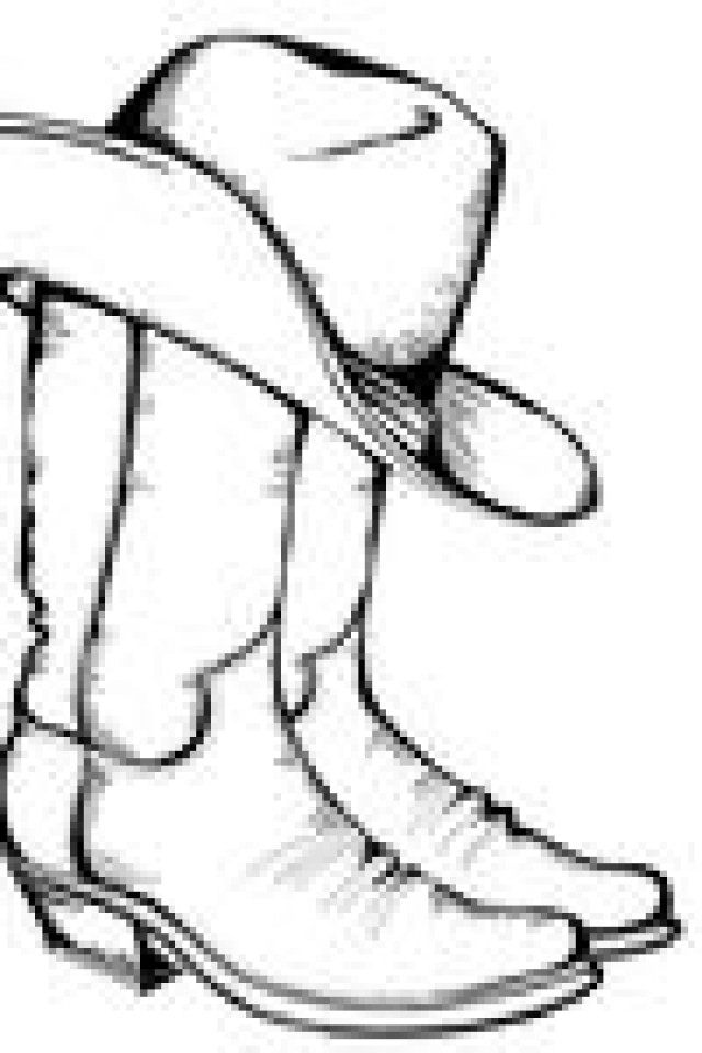 Free cowboy boot outline folioglyphs cowboy hat cowboy clipart 2 ...