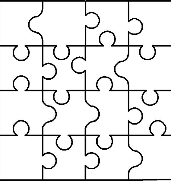 Puzzle Pieces Coloring Page - ClipArt Best