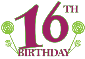 Sweet 16 Birthday Clipart