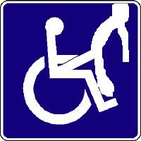 photoshop the handicap sign