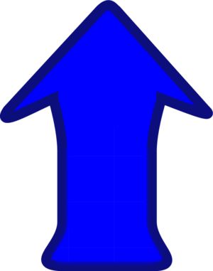 arrow pointing up upwards - vector Clip Art