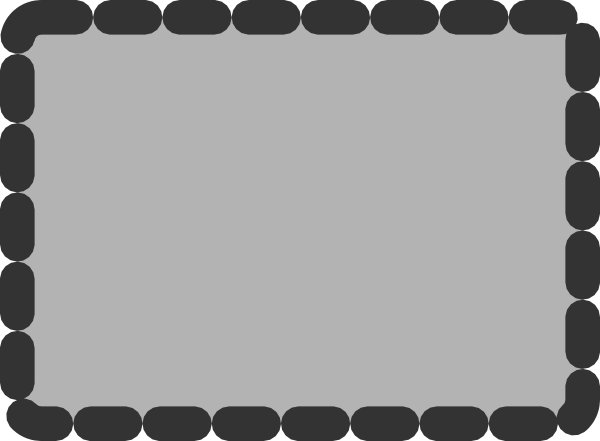Rectangle With Dotted Line Clip Art - vector clip art ...