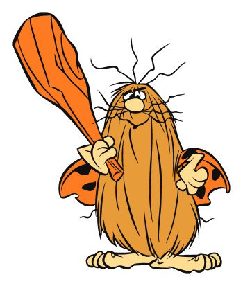 Captain caveman clipart