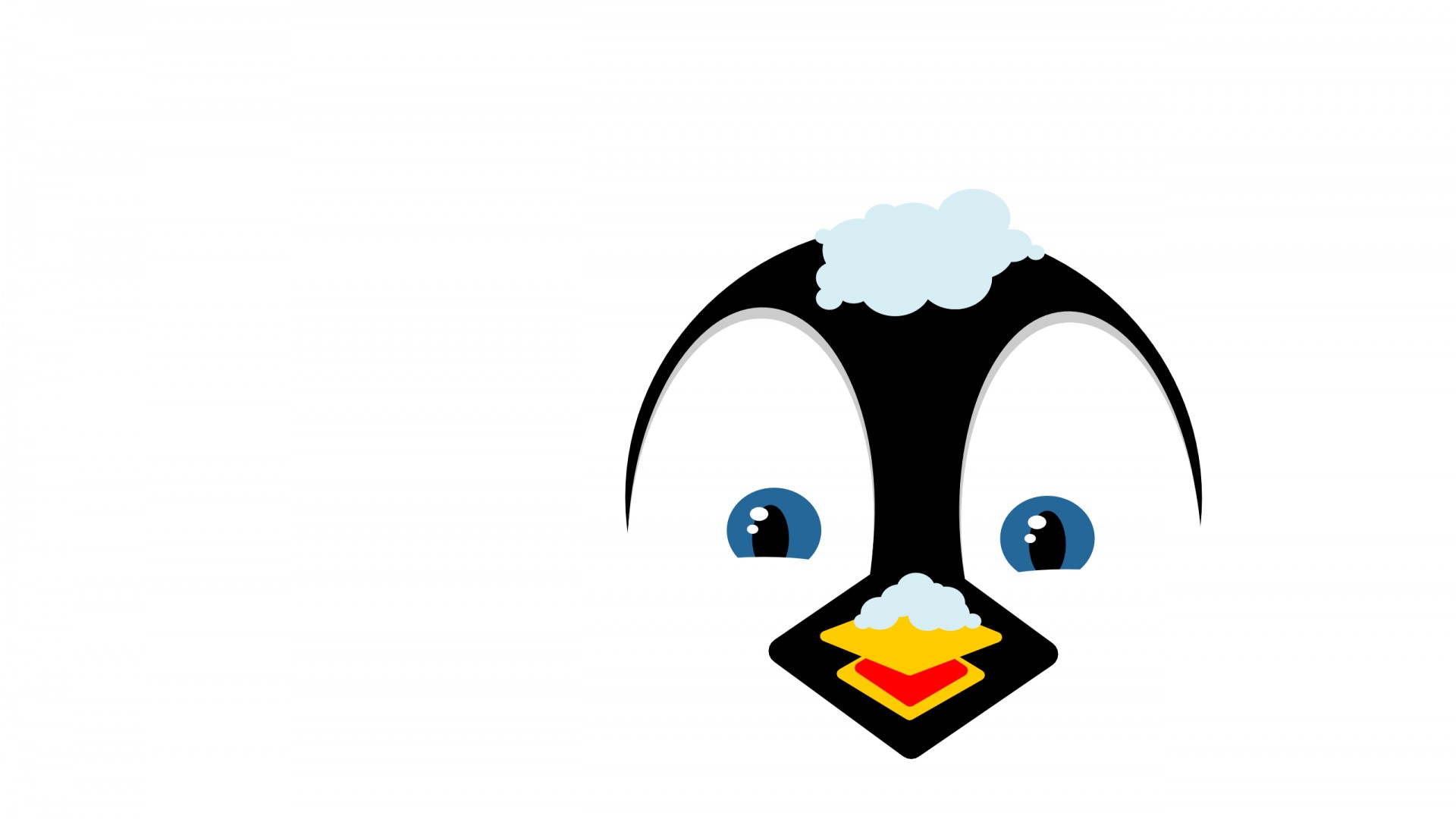 Penguin face clip art
