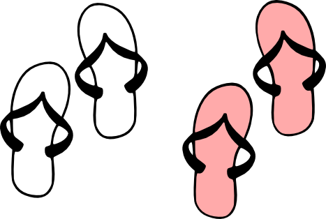 Flip Flop Outline - ClipArt Best