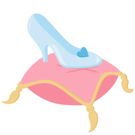 Cinderella glass slipper clipart