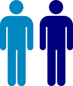 Blue person clipart