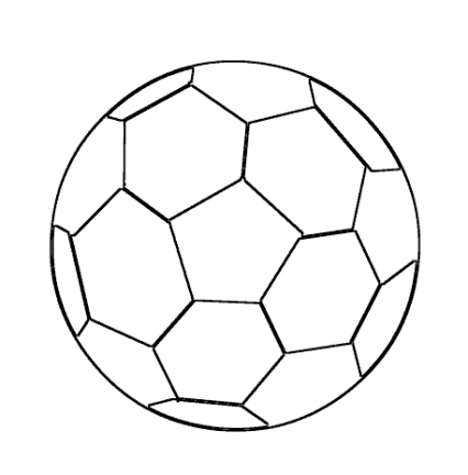Malmichaus Ausmalbild, Malvorlage Ball 1