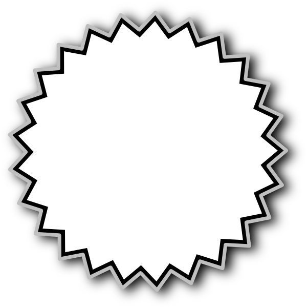 Starburst Clipart Black And White Starburst Outline Hi Png ...